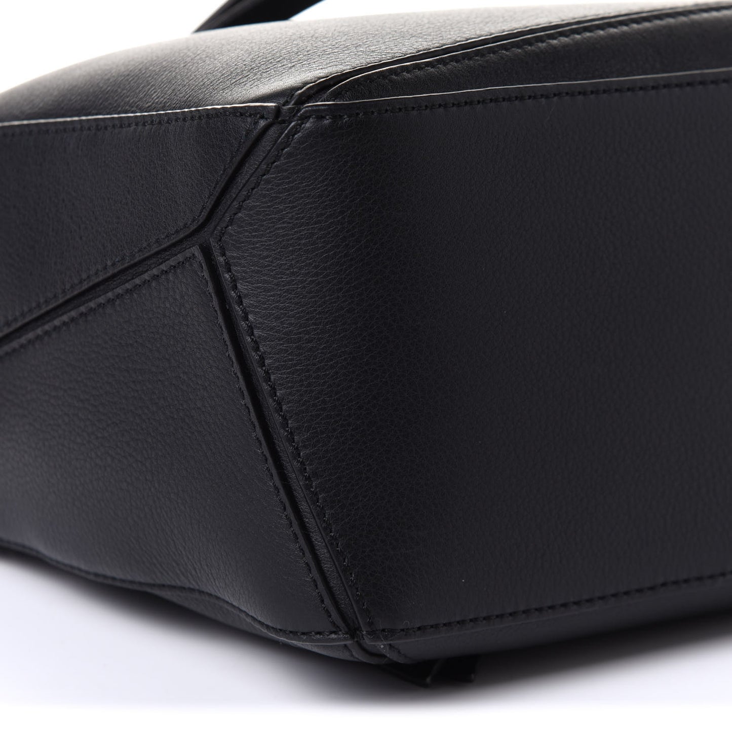 Calfskin Small Puzzle Bag Black