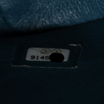 Chanel Caviar Quilted Medallion Tote Turquoise 8 of 8