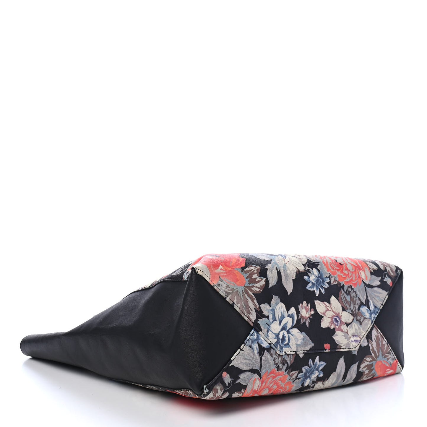 Lambskin Floral Printed Vertical Cabas Potiron