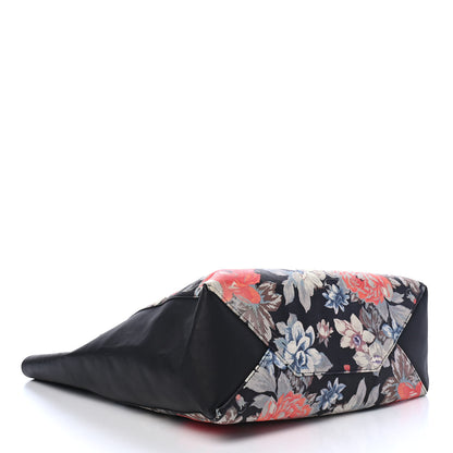 Celine Lambskin Floral Printed Vertical Cabas Potiron 4 of 12