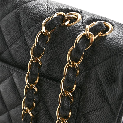Chanel Caviar Quilted Jumbo Double Flap Black 13 of 15