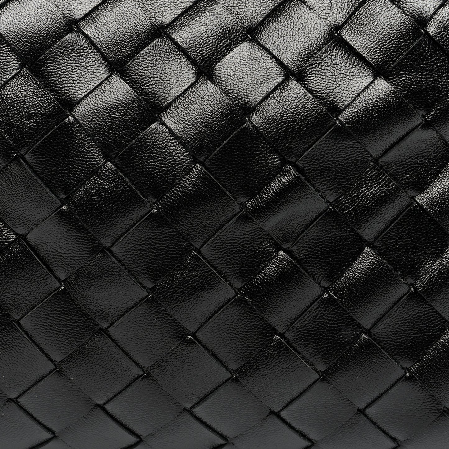 Calfskin Intrecciato Mini Hop Black