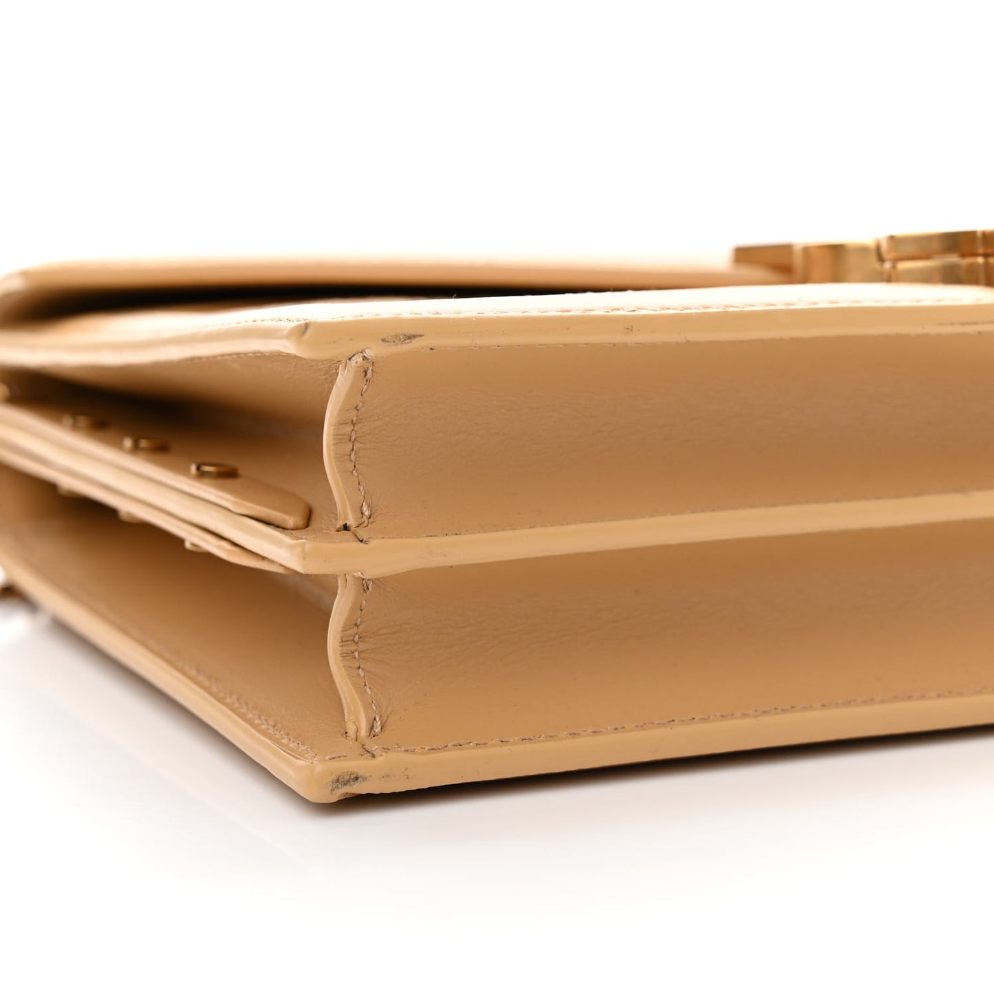 Canvas Calfskin Classic Monogram Cassandra Grege Brown Gold