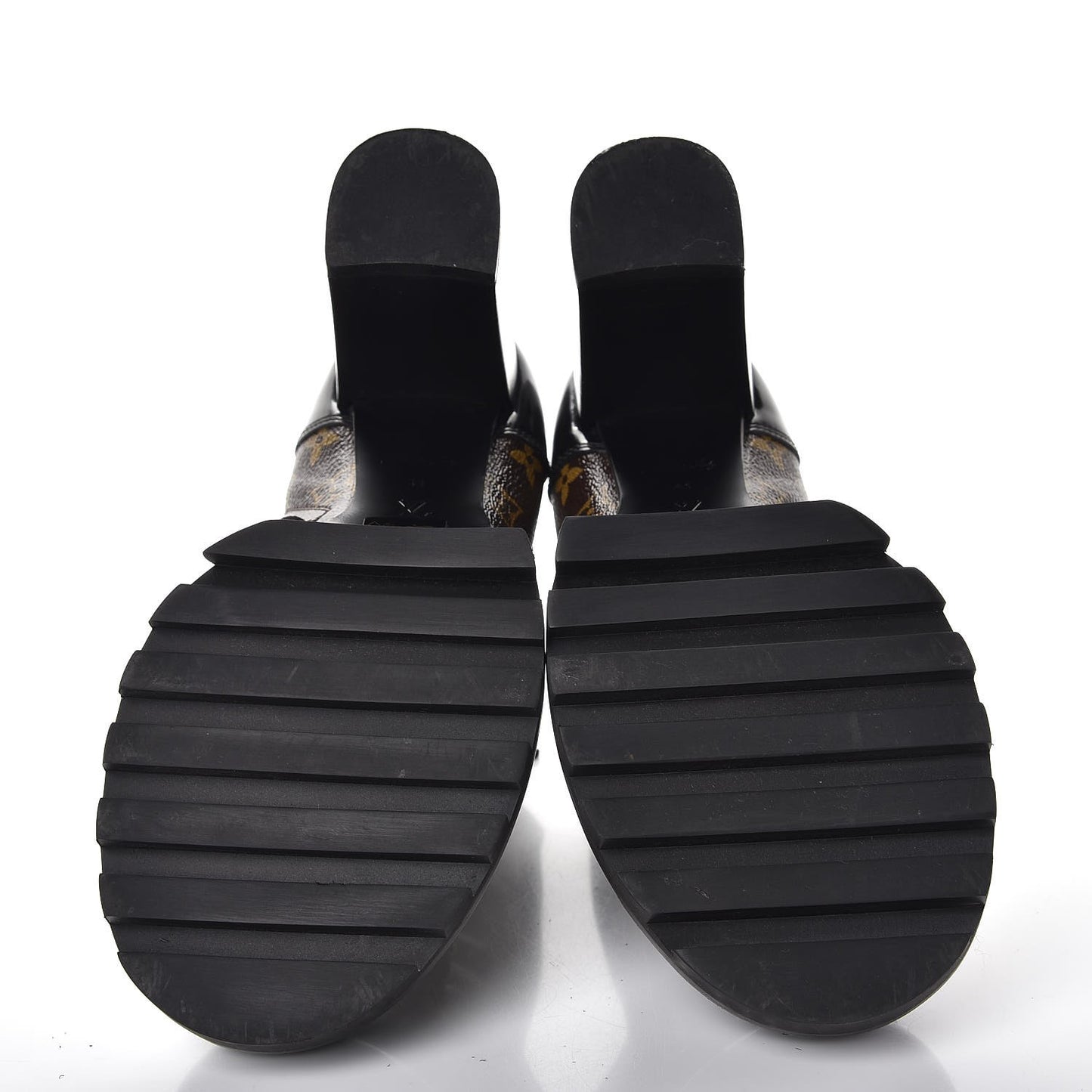 Patent Calfskin Monogram Star Trail Ankle Boots 41 Black