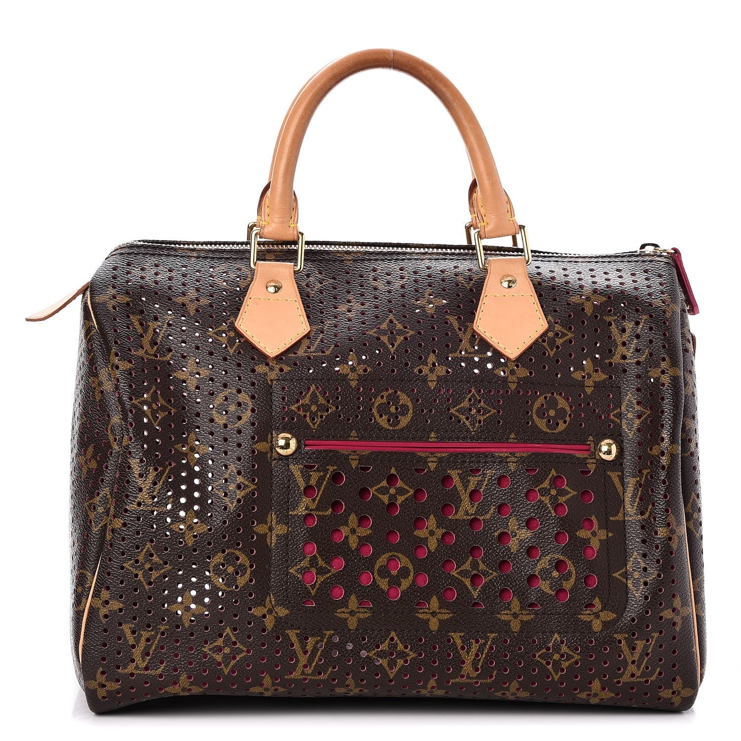Louis Vuitton Monogram Perforated Speedy 30 Fuchsia 1 of 7