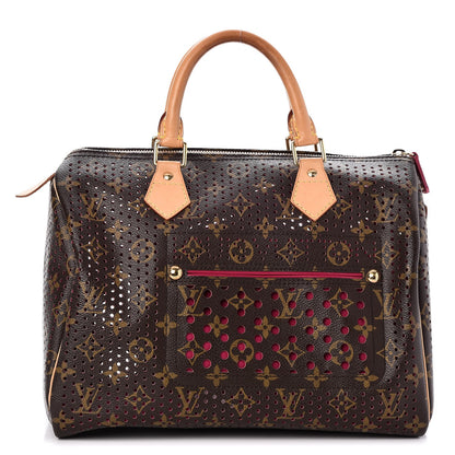 Louis Vuitton Monogram Perforated Speedy 30 Fuchsia 1 of 7