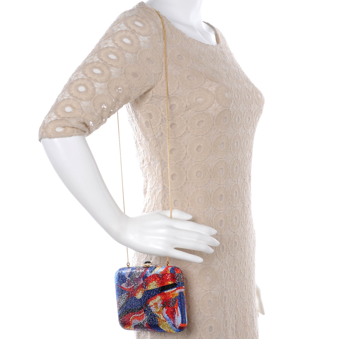 Crystal Synergy Minaudiere Clutch