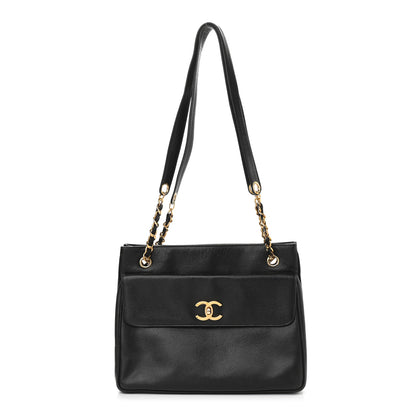 Chanel Caviar Flap Shoulder Bag Black 1 of 12