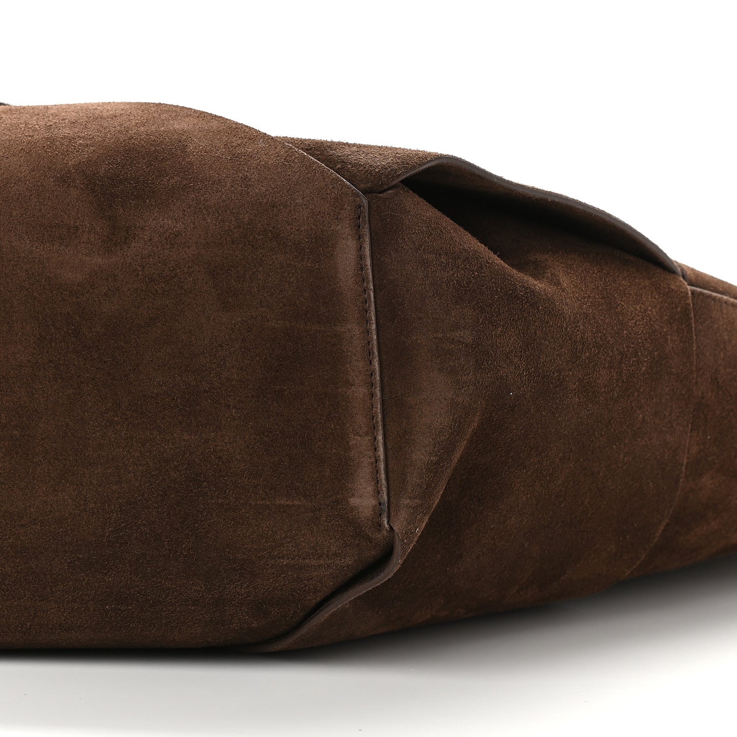 Suede Maxi Intrecciato Tote Brownie