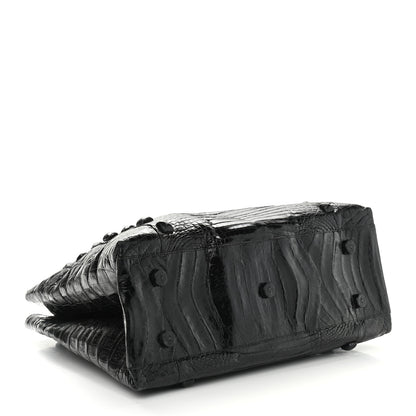 Nancy Gonzalez Crocodile Studded Tote Black 3 of 9