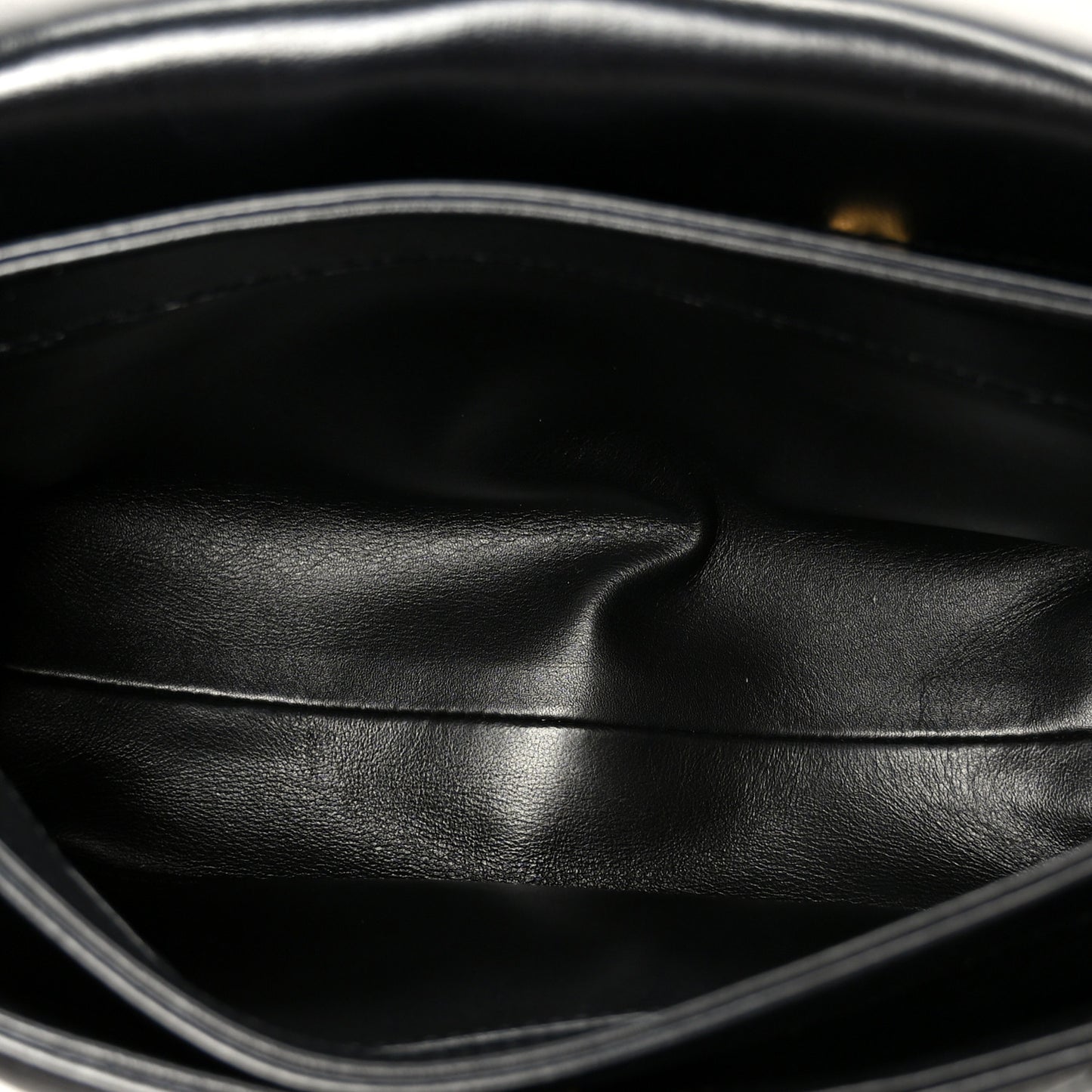 Lambskin Quilted Medium Color Match Flap Black