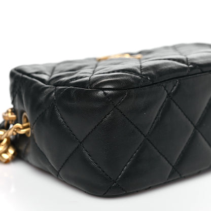 Chanel Lambskin Quilted Mini Pillow Crush Camera Case Black 9 of 10