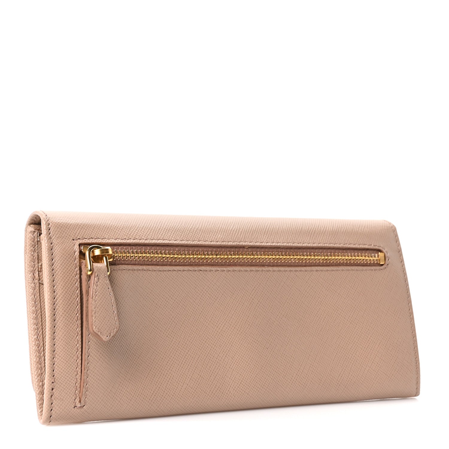 Prada Saffiano Metal Continental Flap Wallet Cammeo 3 of 9