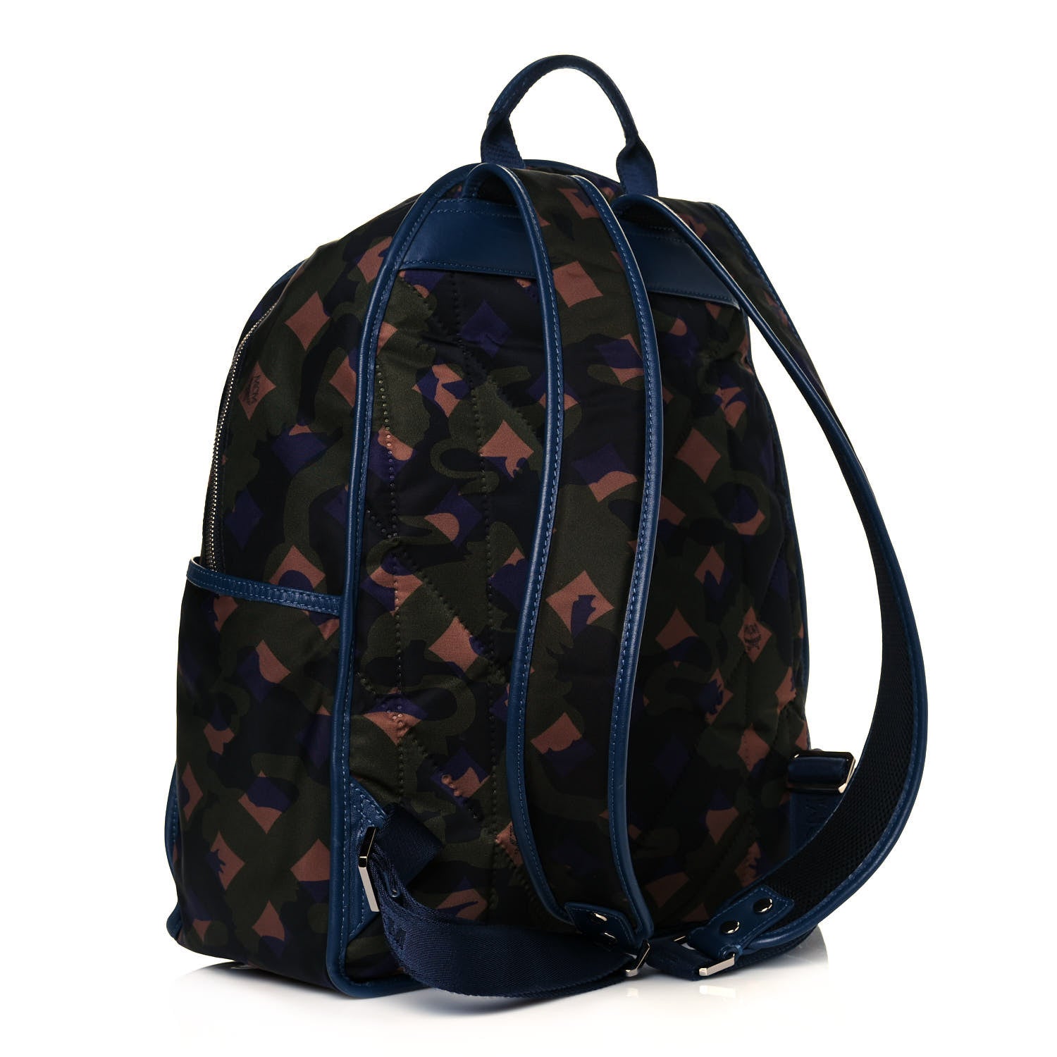 MCM Nylon Floral Camo Dieter Backpack Loden Green 2 of 12