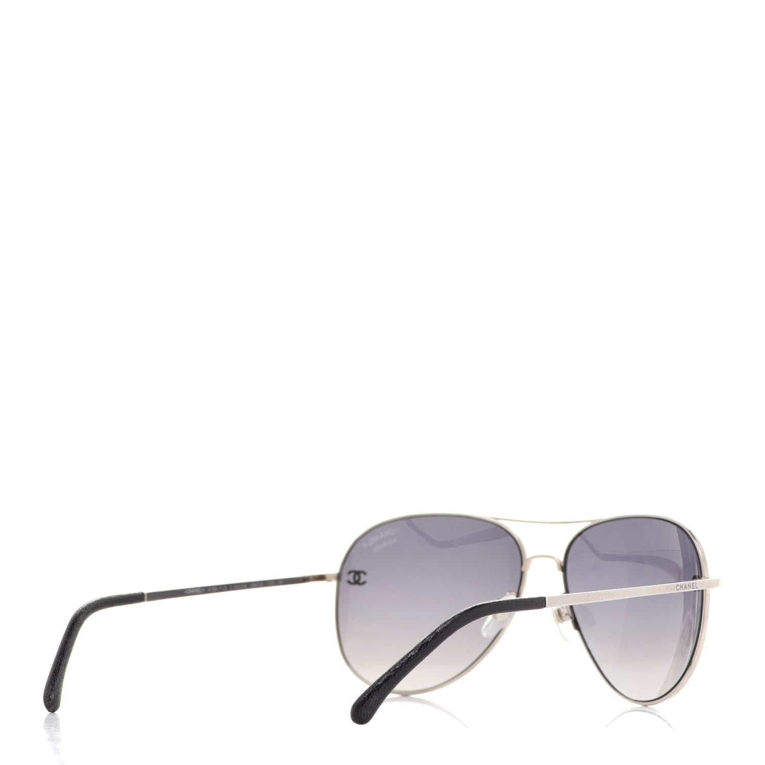 Chanel Aviator CC Sunglasses 4189-T-Q Silver 4 of 8