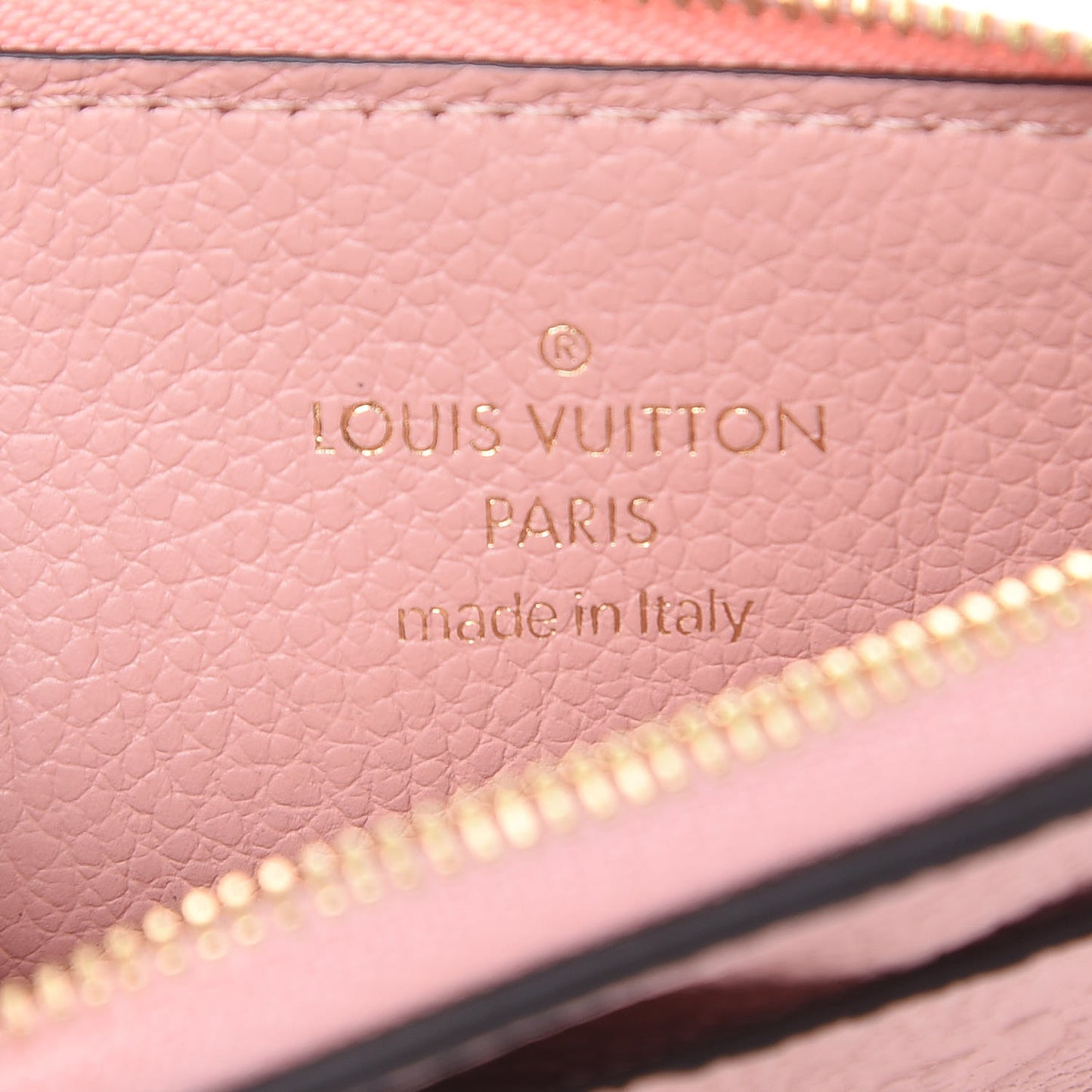Empreinte Zipper Card Holder Rose Poudre