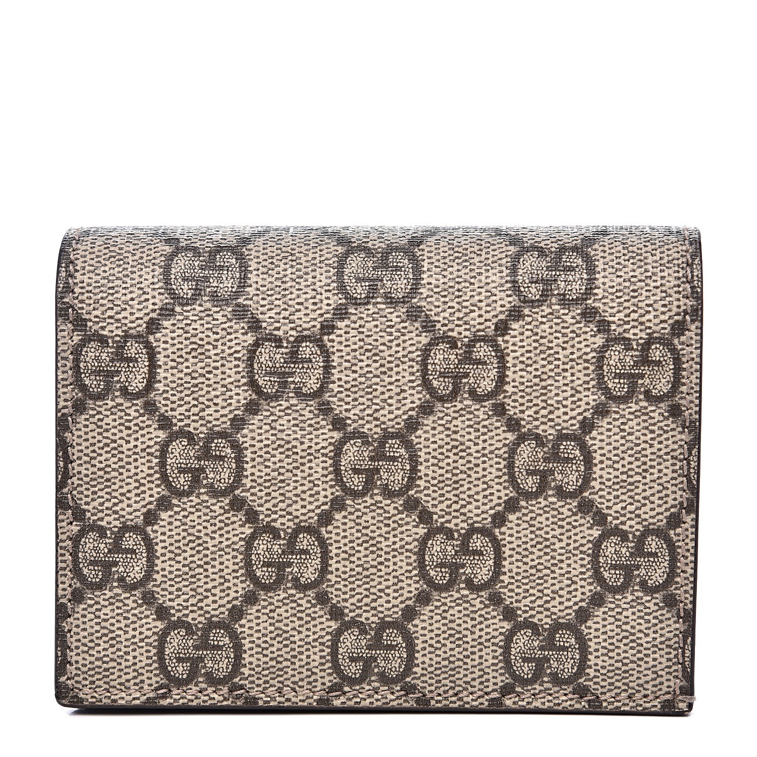 Gucci GG Supreme Monogram Card Case Beige 1 of 7
