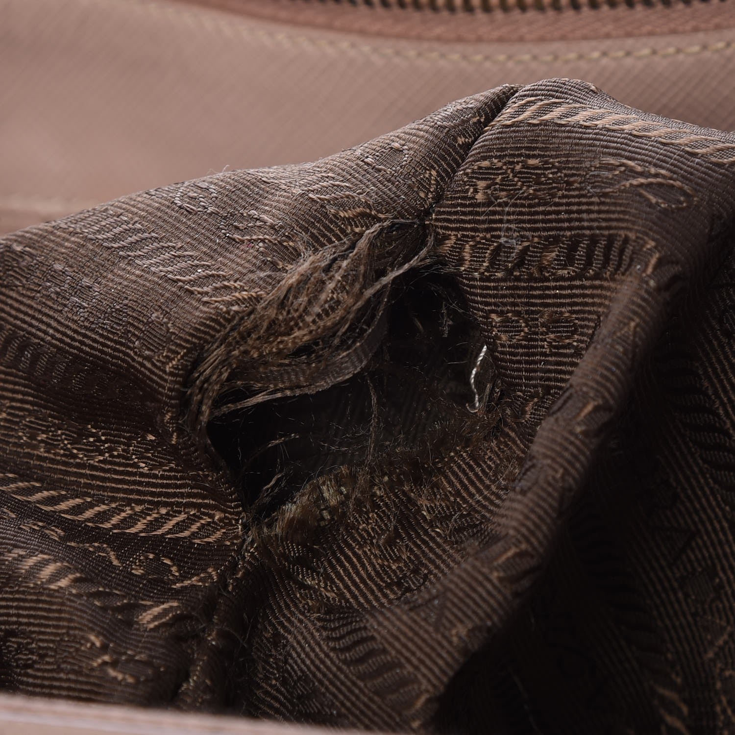 Prada Saffiano Medium Double Zip Tote Cammeo 13 of 18
