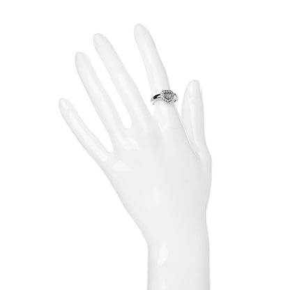 Chopard 18K White Gold Diamond Happy Diamonds Heart Ring 52 6 2 of 6
