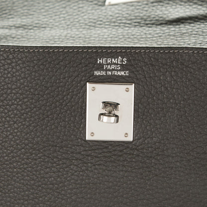 Hermes Taurillon Clemence Kelly Retourne 35 Graphite 10 of 27
