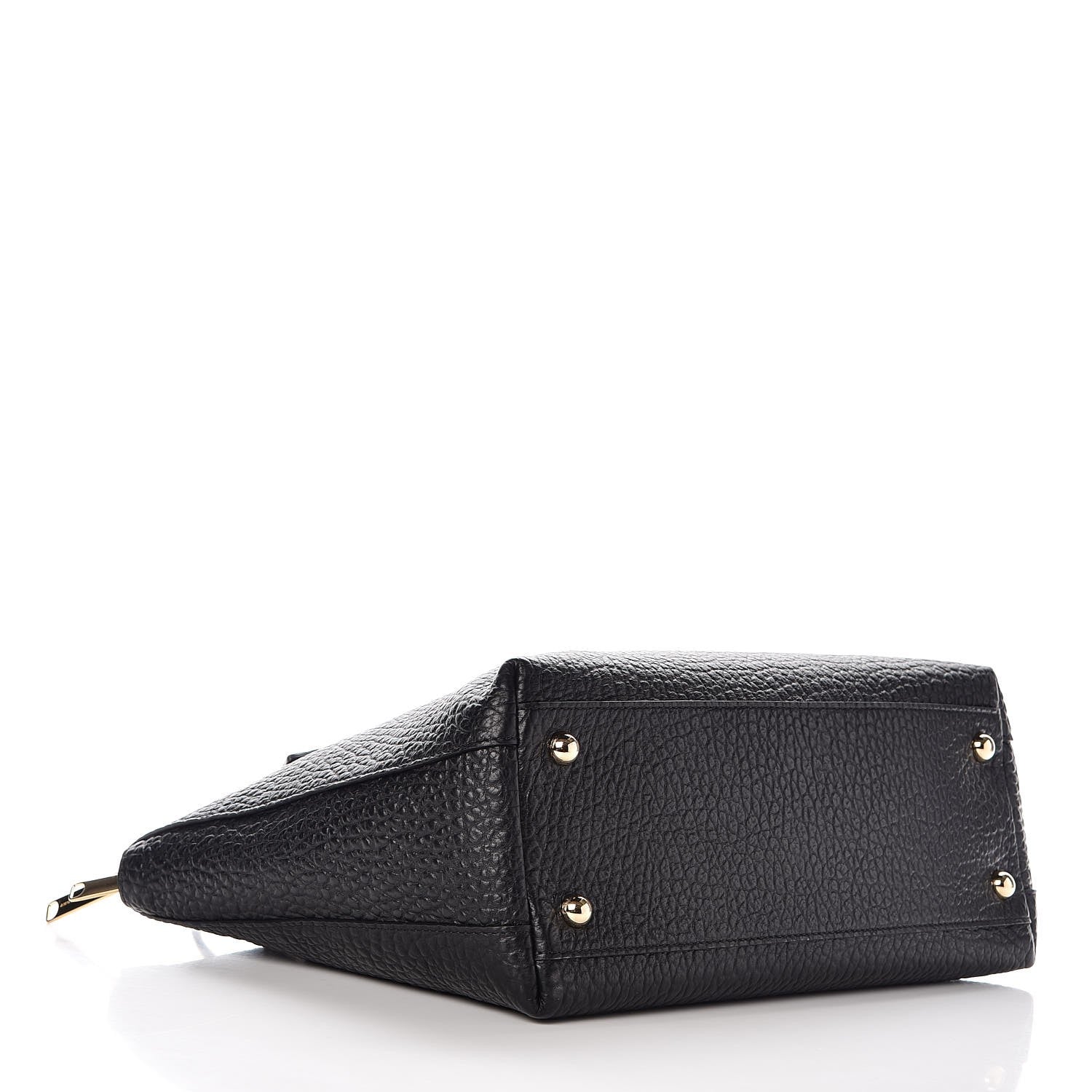 Burberry Signature Grain Calfskin Medium Welburn Tote Black 4 of 8