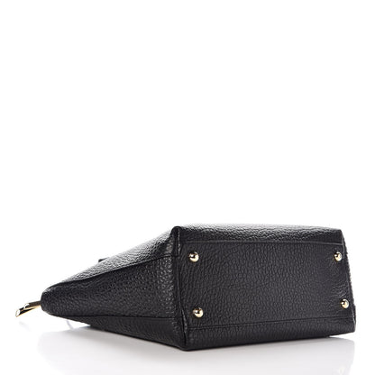 Burberry Signature Grain Calfskin Medium Welburn Tote Black 4 of 8