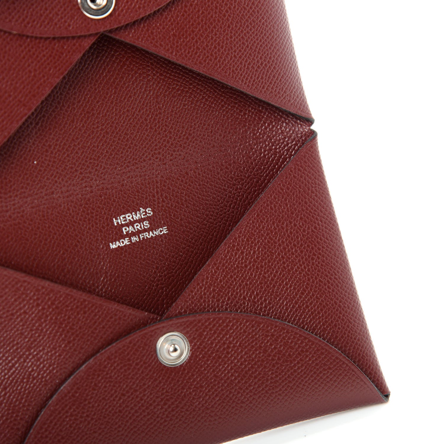 Hermes Epsom Calvi Card Case Rouge H 6 of 8