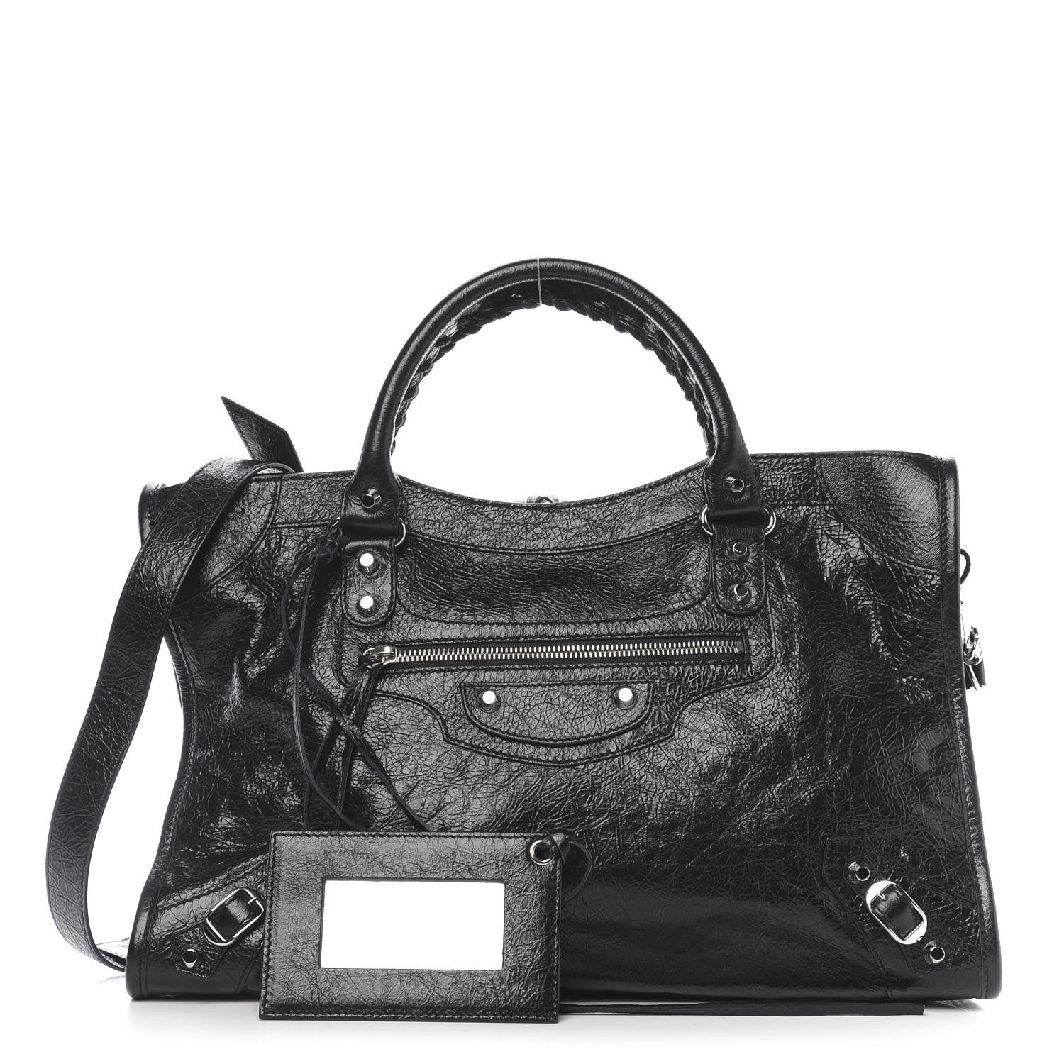 Balenciaga Agneau Classic Silver Hardware City Black 1 of 8