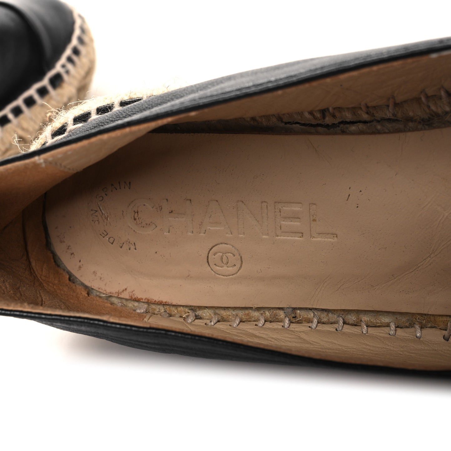 Lambskin CC Espadrilles 39 Navy Black