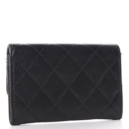 Chanel Caviar Quilted Flap Card Holder Black 3 of 11