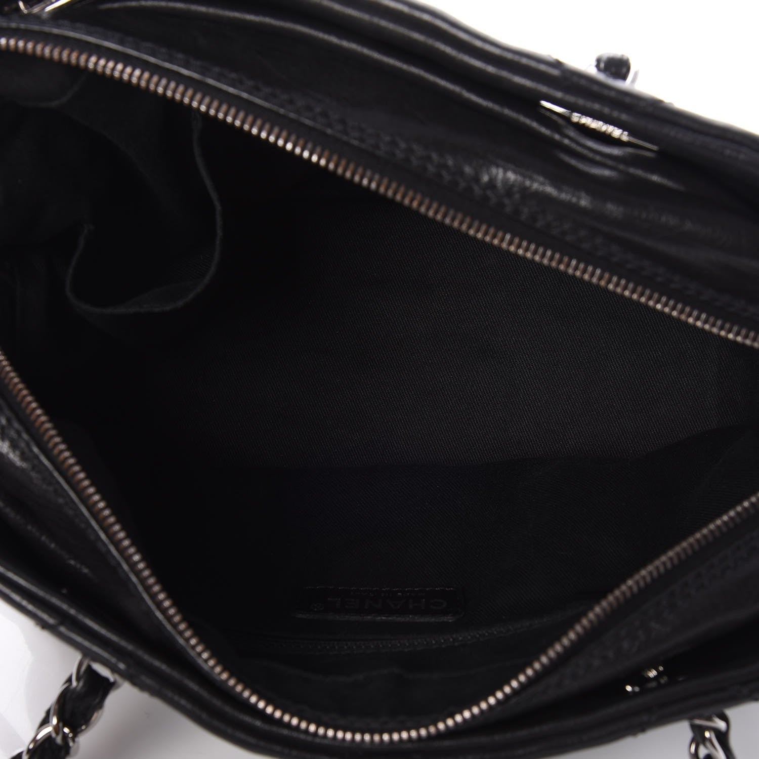 Chanel Calfskin Small Diamond Stitch Tote Black 6 of 13