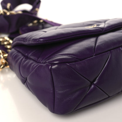 Prada Nappa Re-Nylon Triangle Quilted Patchwork System Flap Shoulder Bag Viola 7 of 8