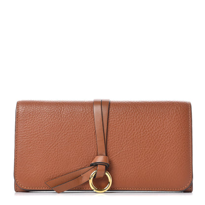 Chloe Calfskin Alphabet Long Wallet Brown 1 of 12