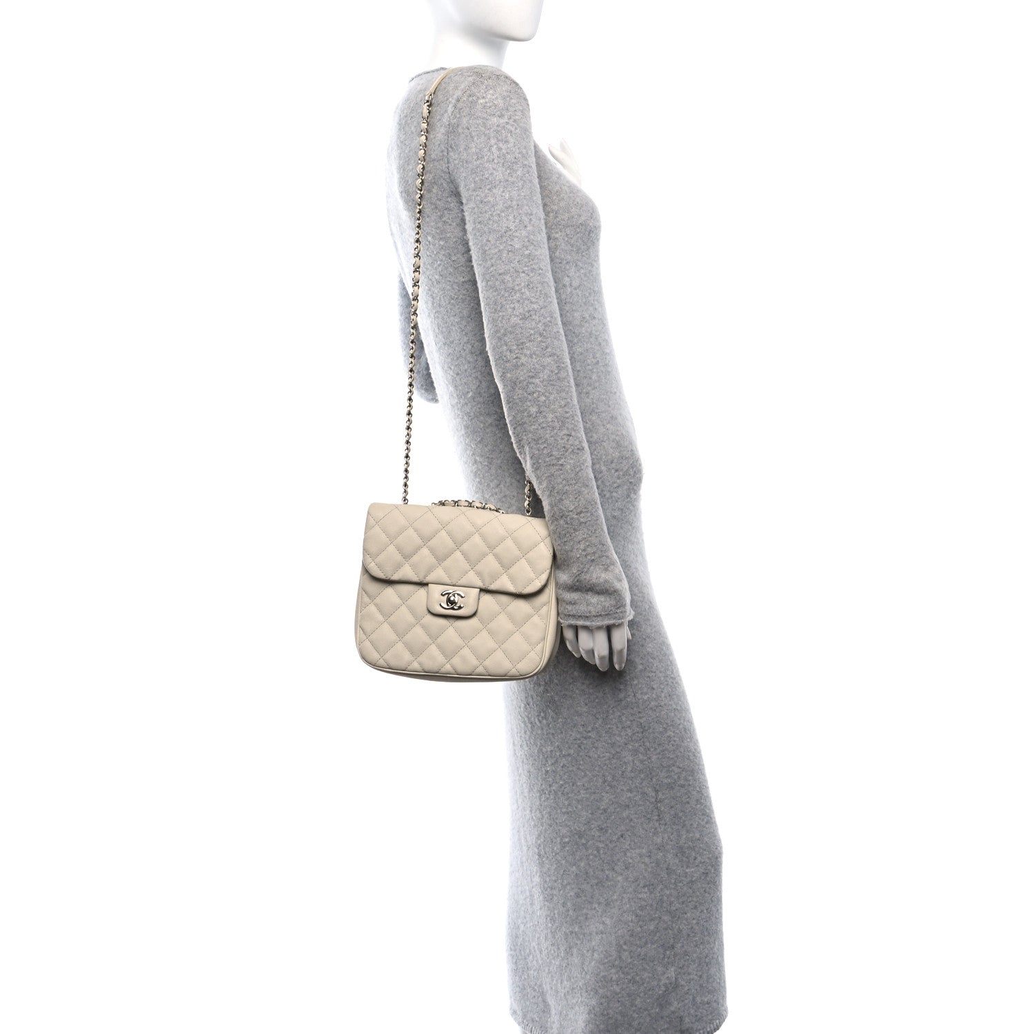 Chanel Caviar Quilted Medium Urban Companion Flap White 2 of 11