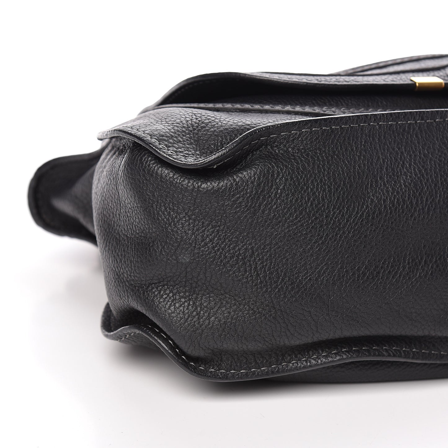 Calfskin Medium Marcie Satchel Black