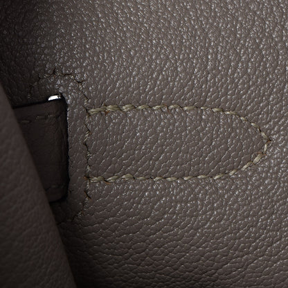 Hermes Taurillon Clemence Birkin 35 Gris Tourterelle 14 of 36