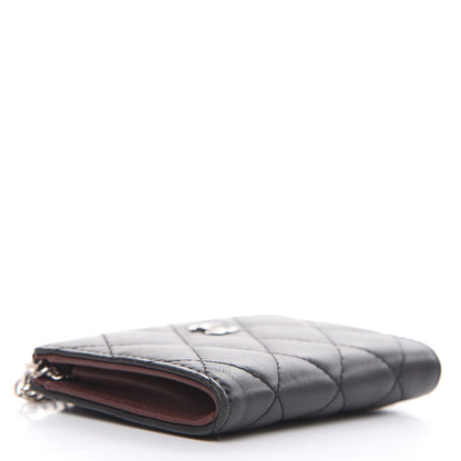 Chanel Lambskin Quilted Key Holder Case Black 4 of 12
