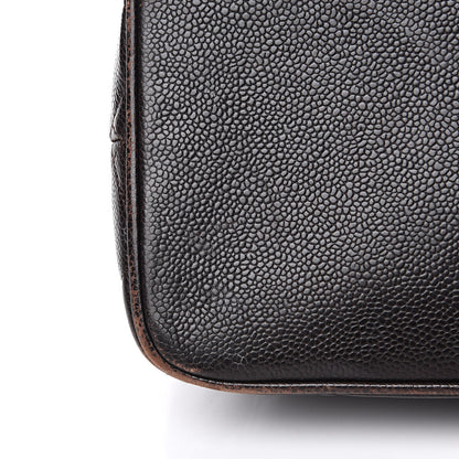 Chanel Caviar Quilted Medallion CC Tote Dark Brown 10 of 16