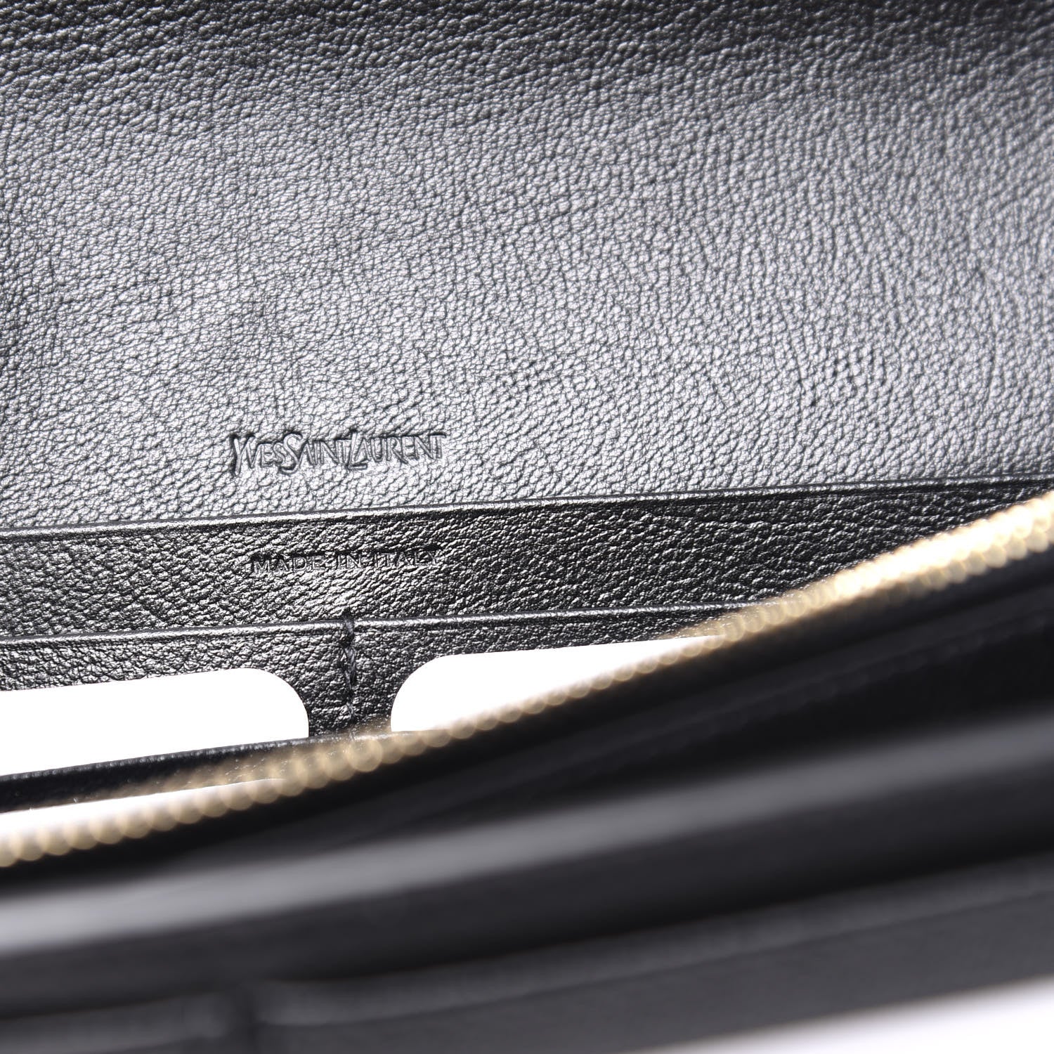 Saint Laurent Calfskin Monogram Belle de Jour Chain Clutch Black 9 of 10