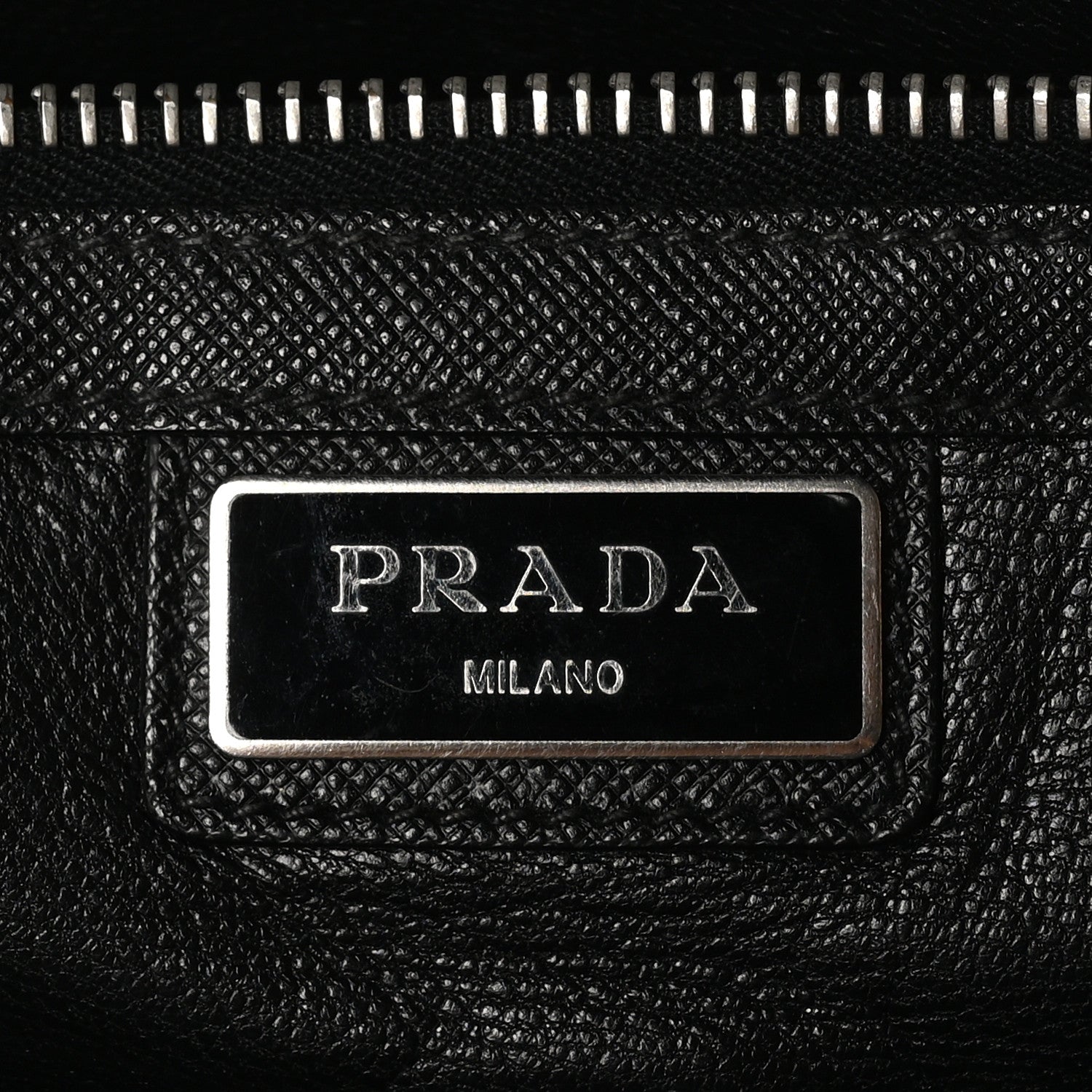 Prada Saffiano Travel Briefcase Black 6 of 11