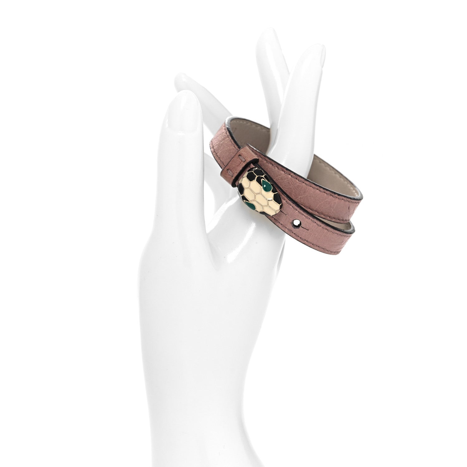 Bulgari Calfskin Forever Serpenti Bracelet Pink 2 of 5