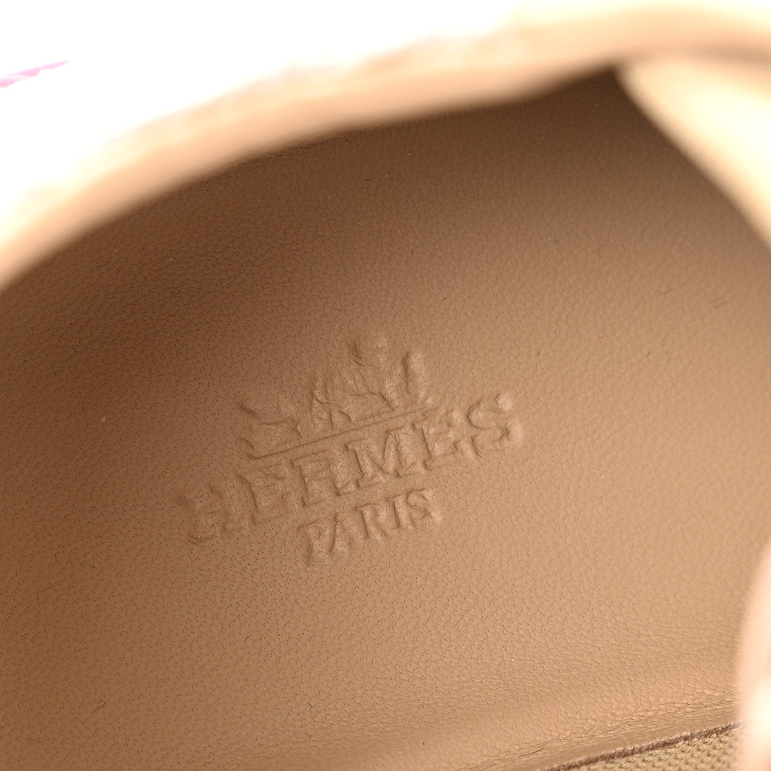 Hermes Air Mesh Suede Goatskin Bouncing Sneakers 37.5 Beige Argile 7 of 10