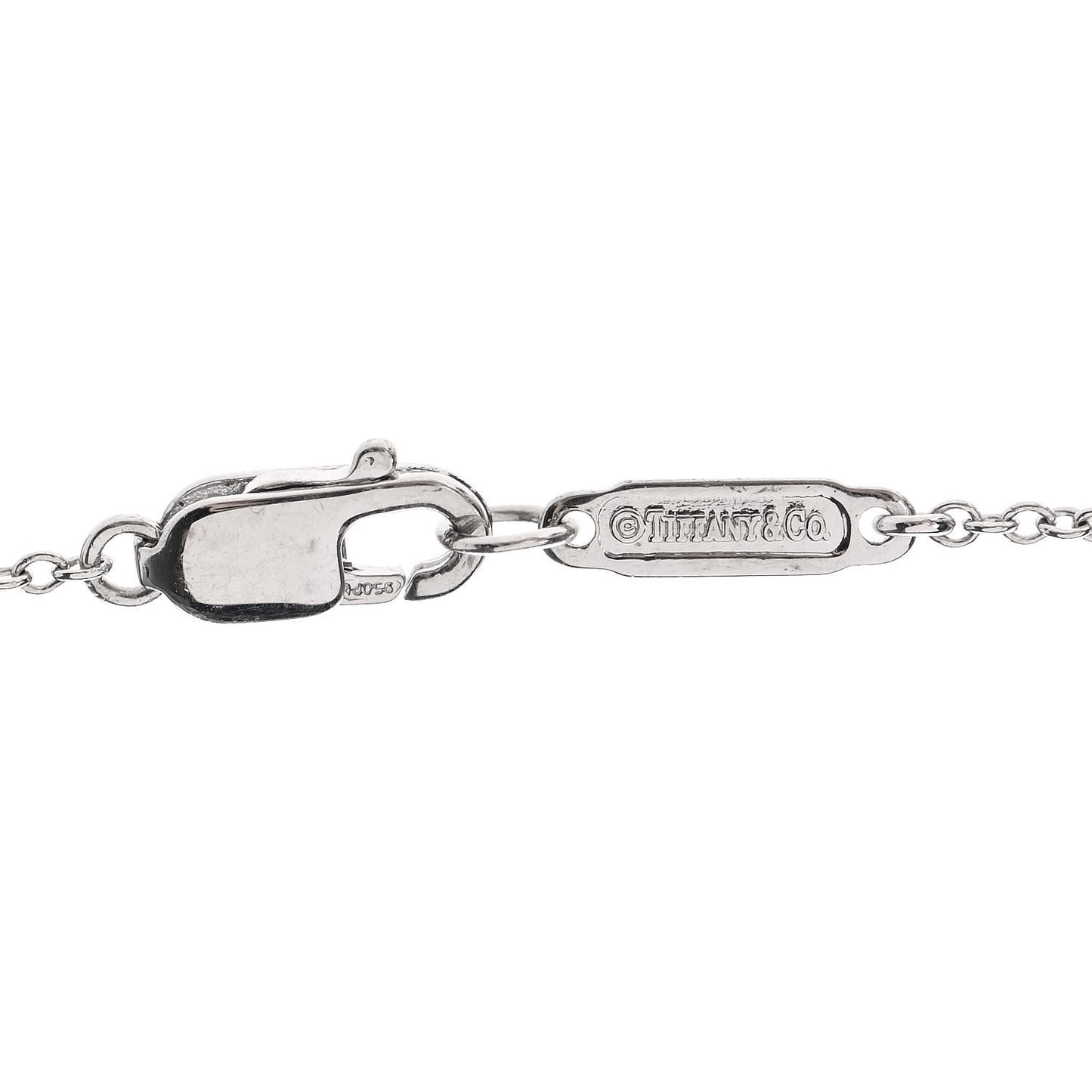 Platinum Diamond Jazz Triple Bar Drop Pendant Necklace