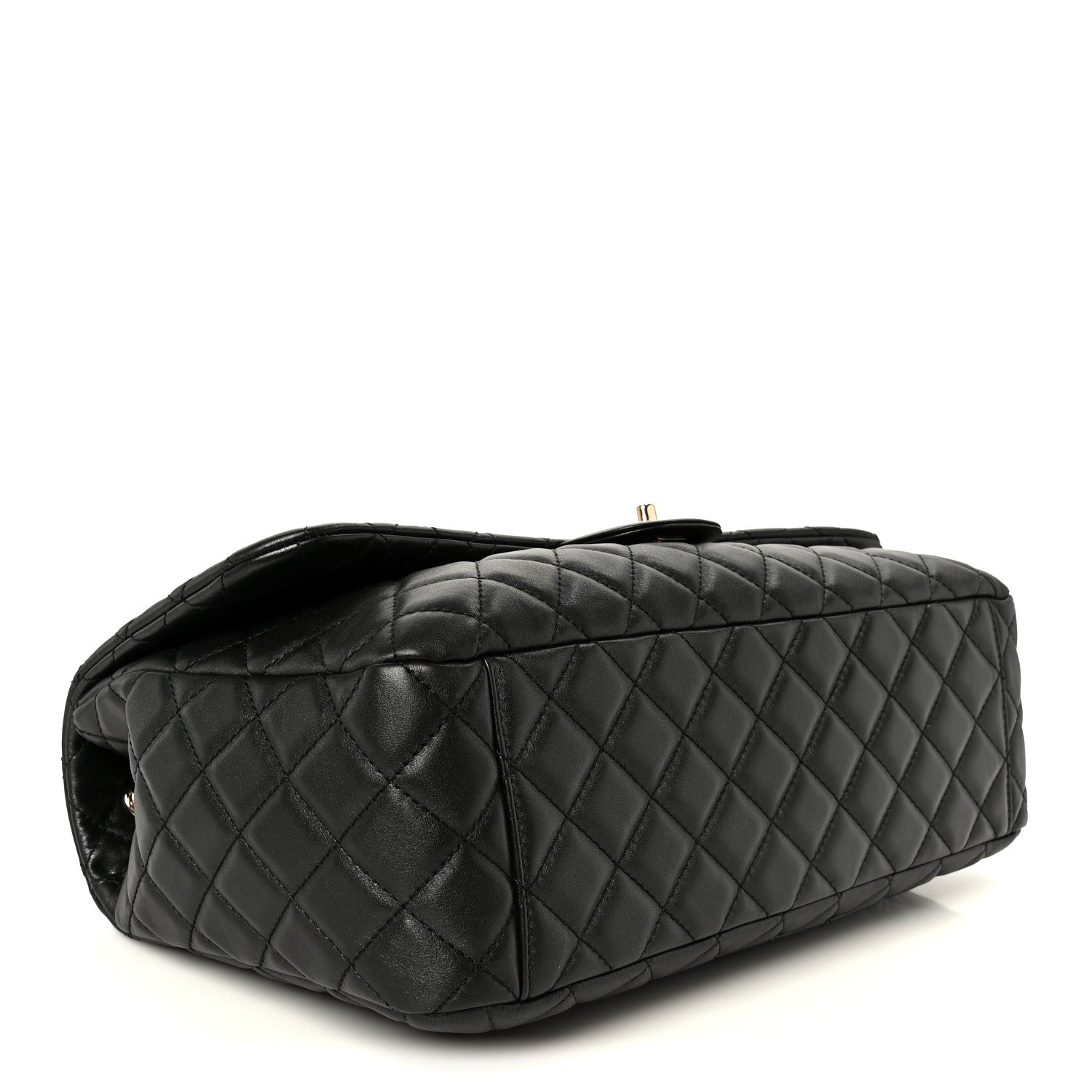 Chanel Calfskin Quilted Small XXL Travel Flap Bag Black 1906397