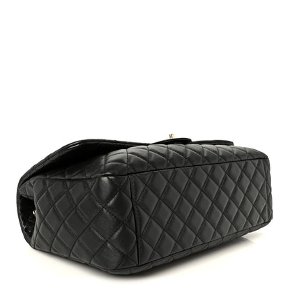 Chanel Calfskin Quilted Small XXL Travel Flap Bag Black 4 of 11