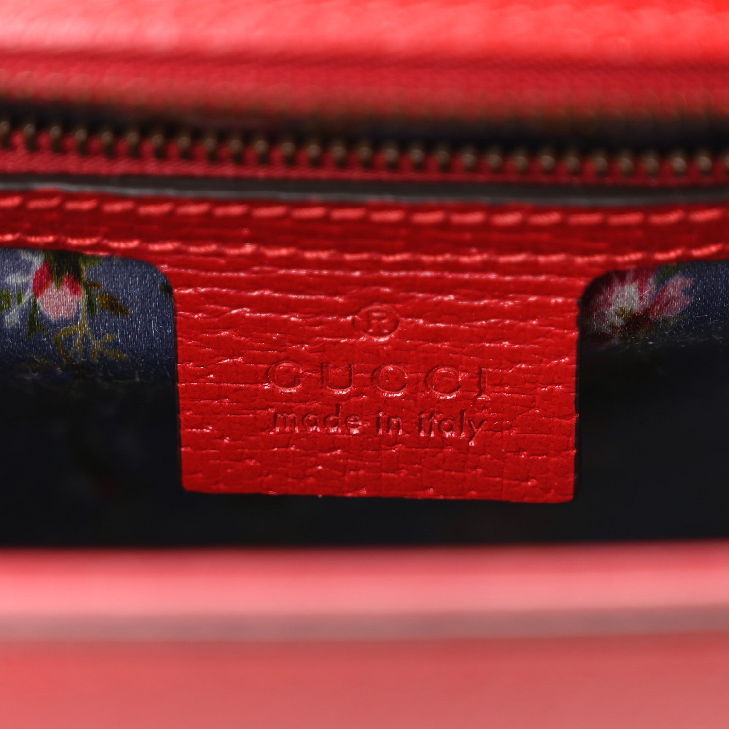 Gucci Calfskin Bamboo Web Medium Falena Moth Top Handle Bag Hibiscus Red 6 of 12