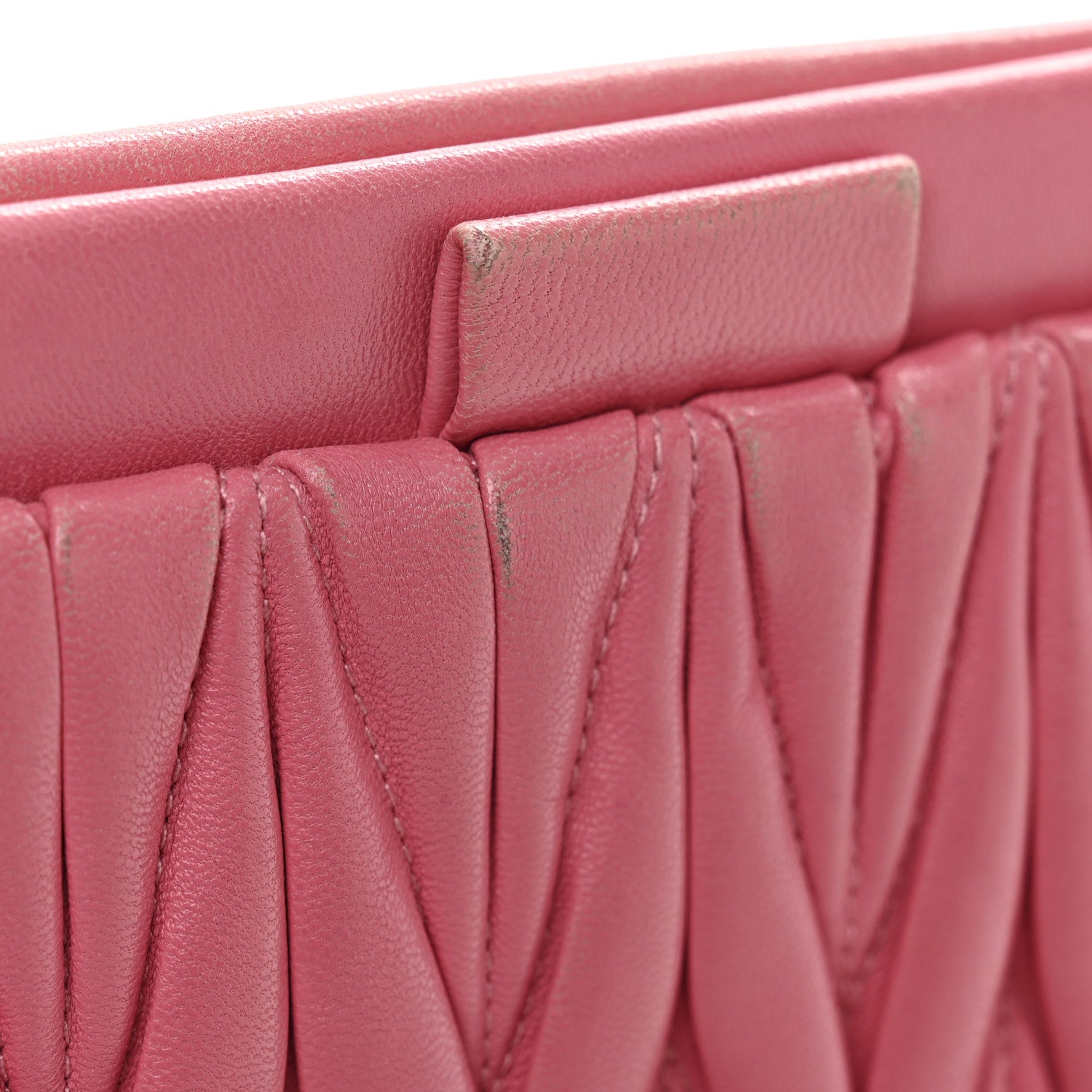 Miu Miu Nappa Matelasse Crossbody Clutch Pink 12 of 14