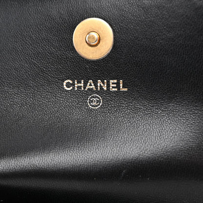 Chanel Canvas Printed Deer Coco Mini Crossbody Flap Gray Black 6 of 10