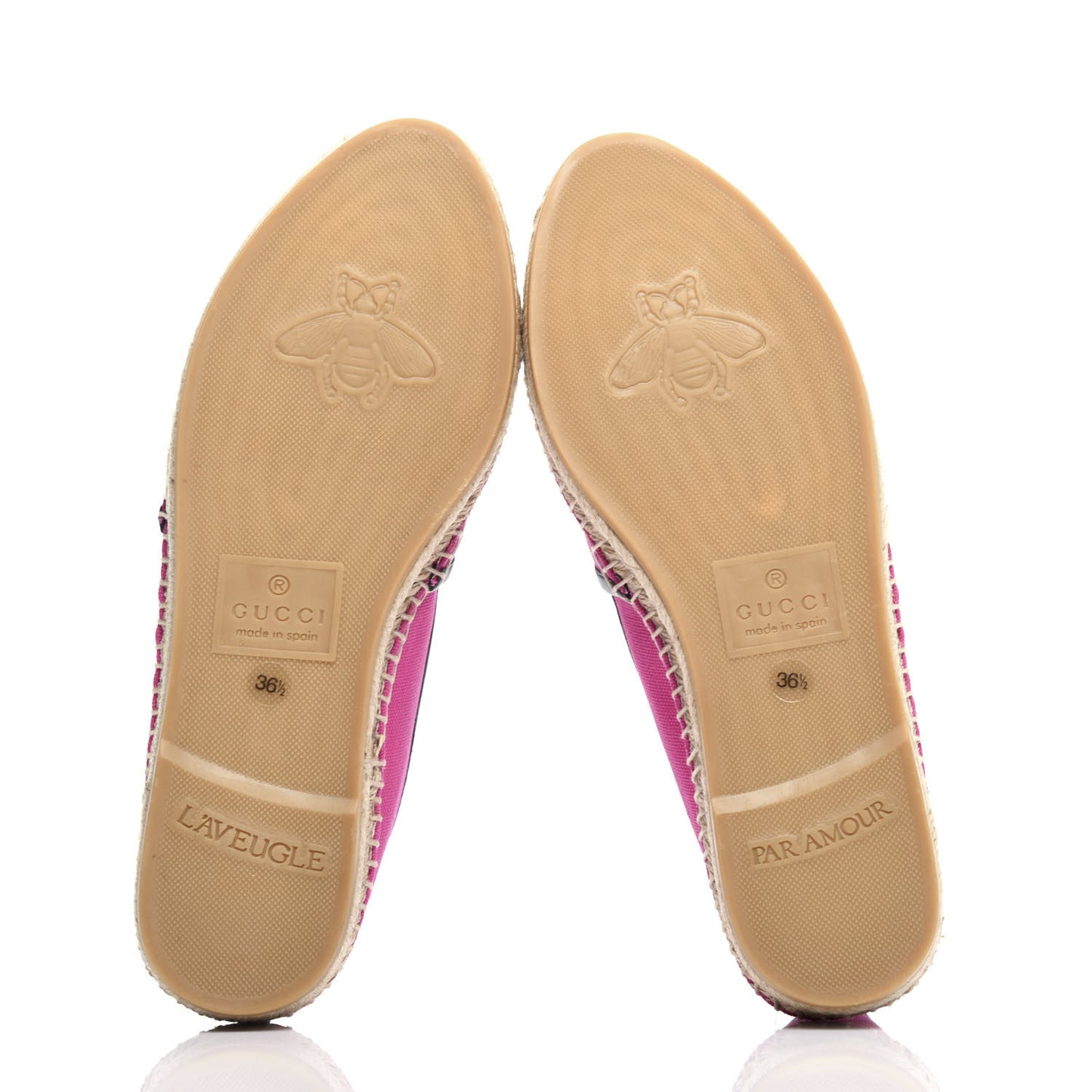 Canvas Logo Espadrilles 36.5 Cyclamen Rose Black