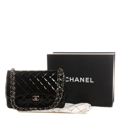 Chanel Patent Jumbo Double Flap Black 4 of 9